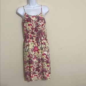 Banana Republic Pink Red Sleeveless Sundress women S/P casual vacation festival